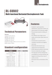 DLAB Cubeta para electroforesis horizontal DL-SUB02