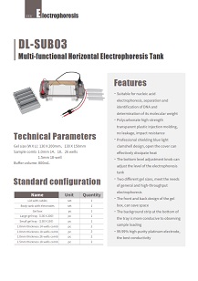 DLAB Cubeta para electroforesis horizontal DL-SUB03