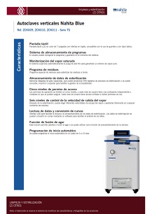 NAHITA BLUE Autoclaves verticales serie TS