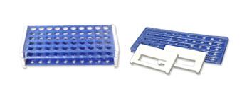Gradilla rectangular para tubos, plstico NAHITA