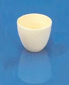 Crisol forma ancha, de almina cermica, W.H.