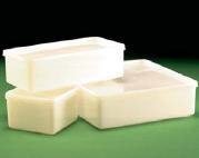 Cubeta rectangular con tapa, PE