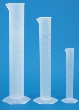 Probeta graduada, clase B, graduacin en relieve, PP, plstico ENDOPLASTICWARE®