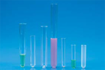 Tubo de centrfuga, fondo redondo, PS, con borde, desechables, KARTELL®