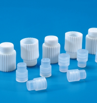Tapn a presin p/ tubos de ensayo, compactos, plstico PE, KARTELL®