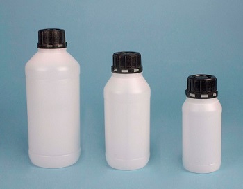 Frasco boca ancha, HDPE, c/ tapn precinto preperforado, plstico ENDOPLASTICWARE®