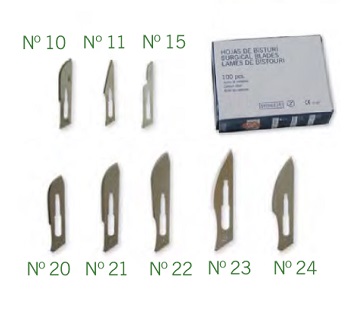Hojas para bisturs