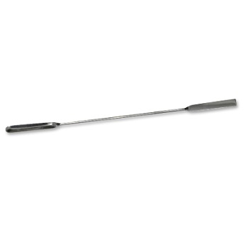 Microesptula plana-acanalada, acero inox, CHEMILABOR®