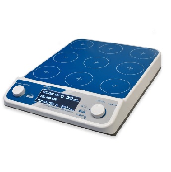 Agitador digital, 9 posiciones, modelo 610/9, Capacidad=500 mL x 9, NAHITA BLUE&reg;