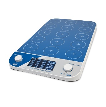Agitador digital, 15 posiciones, modelo 610/15, Capacidad=500 mL x 8 o 250 mL x 15, NAHITA BLUE�