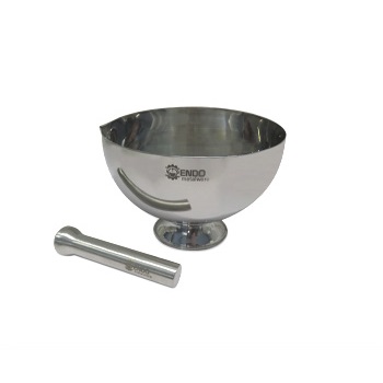 Mortero con pico y mano, acero inox. 304, 1000 mL, CHEMILABOR®