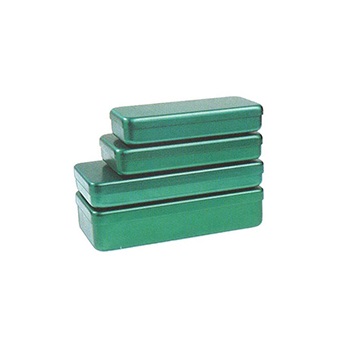 Caja para instrumental de aluminio verde, AGENCINOX&reg;