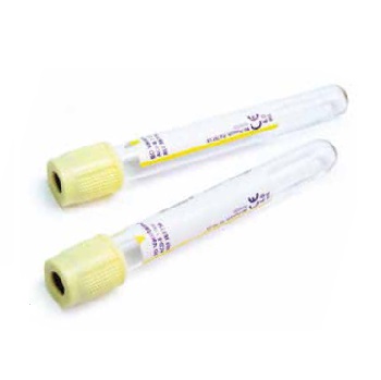 Tubos p/ extraccin de sangre BD VACUTAINER™ p/ determinacin del grupo sanguneo c/ solucin ACD-B, 13x100 mm, 6 mL, tapn amarillo claro, vidrio, c/ etiqueta papel, 100 Unid, BECTON DICKINSON®