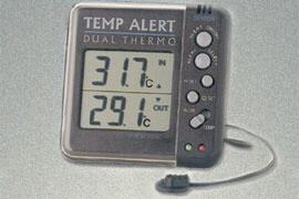 Termmetro digital interior - exterior +alarma LAN