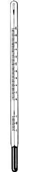 Termmetro segn Normas ASTM, modelo 1015CC, vidrio, HERTER®