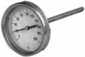 Termmetro industrial bimetlico Clase2 horizontal