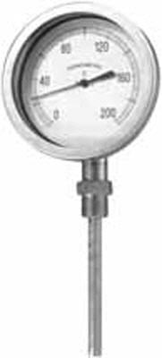 Termmetro industrial bimetlico Clase1 vertical