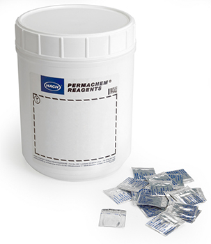 Cloro total, sobres de reactivo en polvo, DPD, hasta 3,5 mg/L Cl2, 5 mL, 1000 unid, HACH®