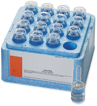 Cromo hexavalente, solucin estndar, 12,5 mg/L como Cr6+ (NIST), ampollas Voluette® de 10 mL, 16 unid, HACH®