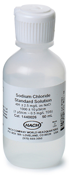 Solucin estndar, conductividad, 1000 &miro;S/cm, NaCl, 50 mL, HACH®