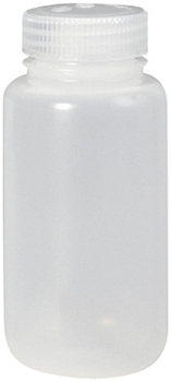 Frasco cilndrico, boca ancha, LDPE, c/tapn roscado de PP, HACH®