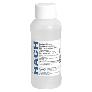 solucin estndar, conductividad, 1990 &miro;S/cm, NaCl, 100 mL, HACH®