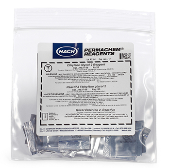 Glicol 2, sobres de reactivo en polvo, reactivo analtico, 25 unid, HACH®