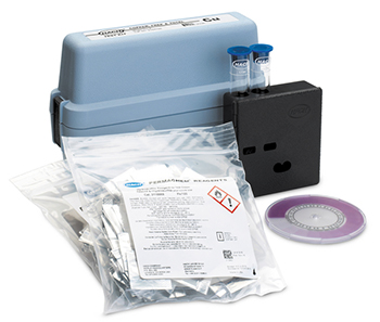 Cobre (libre y total), Kit de pruebas, modelo CU-6, 0 - 4 mg/L Cu, disco de color, 100 unid, HACH®