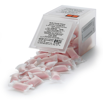 Tampn pH 4,01, sobres de reactivo en polvo, codificacin en color rojo, 50 unid, HACH®