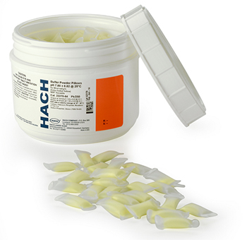 Tampn pH 7,00, sobres de reactivo en polvo, codificacin en color amarillo, 250 unid, HACH®