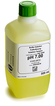 Solucin tampn, pH 7,00, cdigo de color amarillo, 500 mL, HACH®