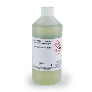 Hierro, reactivo FerroZine, solucin, de 0,009 a 1,400 mg/L de Fe, 500 mL, HACH®
