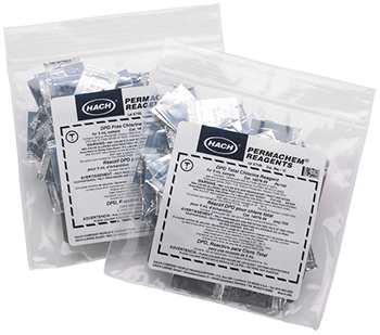 Cloro (libre y total), Set de reactivos, 0 - 3,5 mg/L Cl2, 5 mL, 100 unid, HACH®