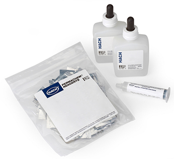 Hierro total, Set de reactivos, p/valorador digital, rango bajo, 10 - 100 mg/L como Fe, HACH&reg;