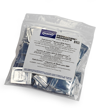 Sobres de reactivo en polvo, PathoScreen Medium MPN, 20 mL, 100 unid, HACH®
