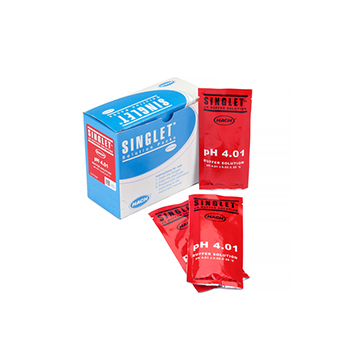 Solucin tampn de pH Singlet de un solo uso, pH 4,01, 20 unid, HACH®