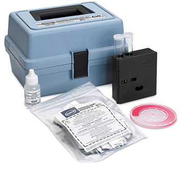 Dixido de Cloro, kit de pruebas, Modelo CLD-2, de disco de colores, HACH®