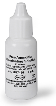 Amonaco libre, solucin, cloracin de Amonaco libre, 4 mL SCDB, HACH®