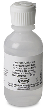 Solucin estndar, conductividad, 10000 &miro;S/cm, NaCl, 50 mL, HACH®