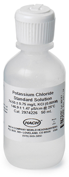 Solucin estndar, conductividad, 146,9 &miro;S/cm, KCl, 50 mL, HACH®