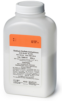 Sulfato de sodio anhidro, 454 g, HACH®