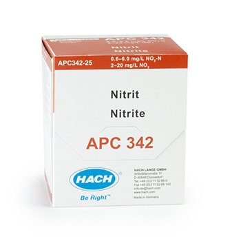 Cubeta-test Nitrito para robot de laboratorio AP 3800, 0,6-6,0 mg/L NO2-N, 100 unid, HACH®