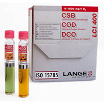 Cubeta-test DQO, ISO 15705, de 0 a 1000 mg/L de O2, HACH®