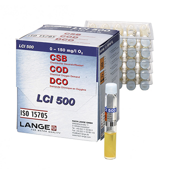 Cubeta-test DQO, ISO 15705, de 0 a 150 mg/L de O2, 24 unid, HACH®
