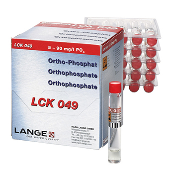 Cubeta-test para ortofosfato, de 1,6 a 30 mg/L de PO4-P, 25 unid, HACH®