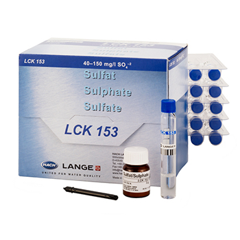Cubeta-test para Sulfato, de 40 a 150 mg/L de SO4, 25 unid, HACH®