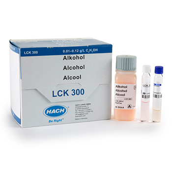 Cubeta-test para alcohol, de 0,01 a 0,12 g/l, 24 unid, HACH®