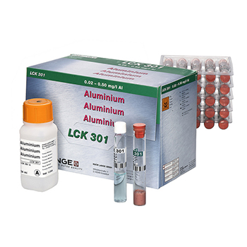 Cubeta-test para aluminio, de 0,02 a 0,5 mg/L de Al, 24 unid, HACH®