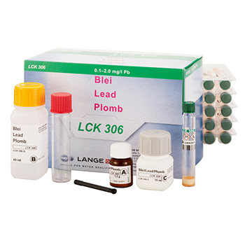 Cubeta-test para plomo, de 0,1 a 2,0 mg/L de Pb, 25 unid, HACH®