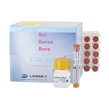 Cubeta-test para boro, de 0,05 a 2,5 mg/L de B, 25 unid, HACH®